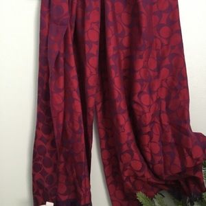 Coach purple infinity scarf